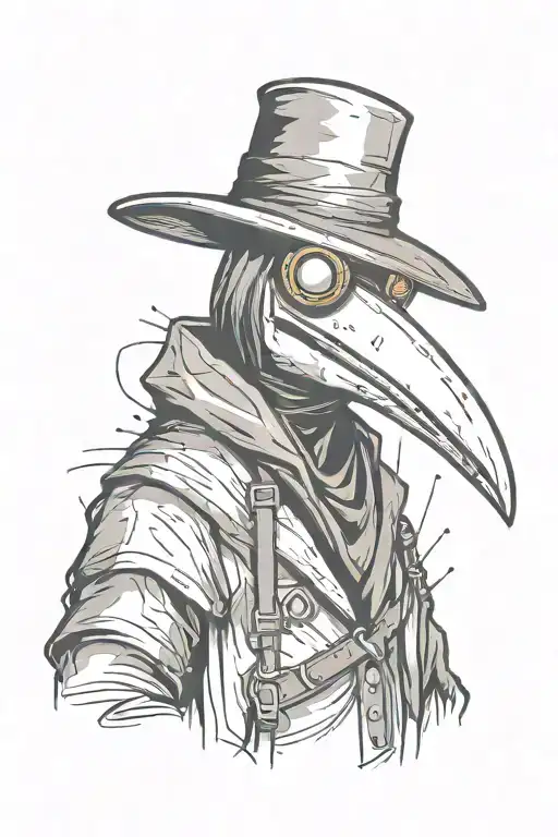 Simple Grafitti Style Plague Doctor