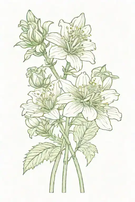 March Birth Flower With Keegan As The Stem