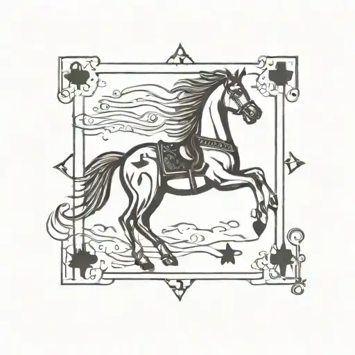 Horse Deck Of Cards Jewish Star
