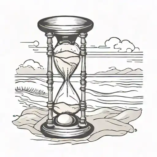 Hourglass Filled With Beach Sand