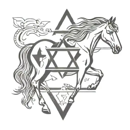 Horse Cards Star Of David