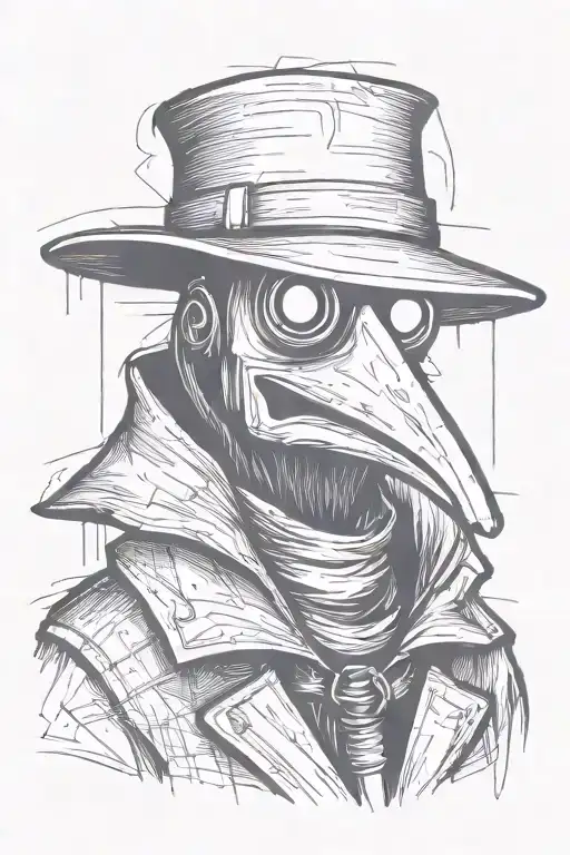 Simple Grafitti Style Plague Doctor