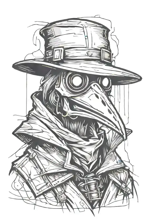 Simple Grafitti Style Plague Doctor