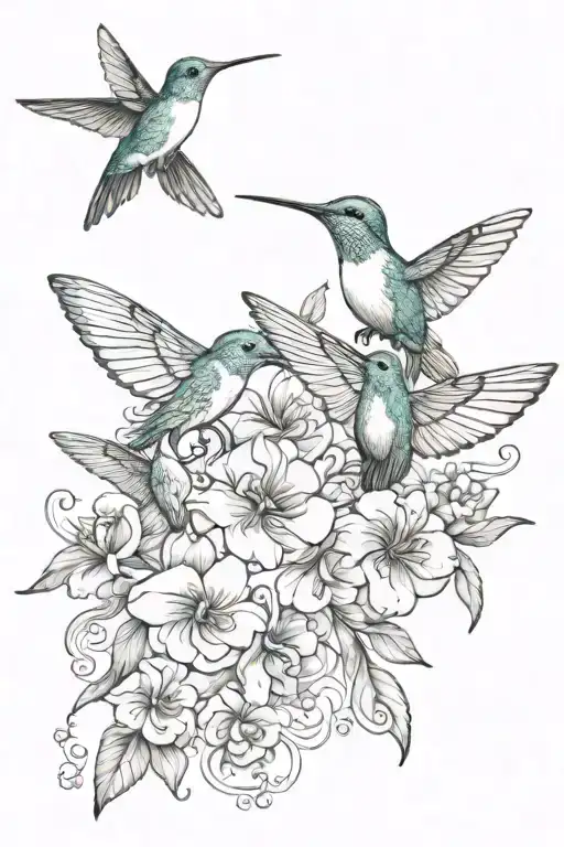 Hummingbird Butterfly Wrist And Hand