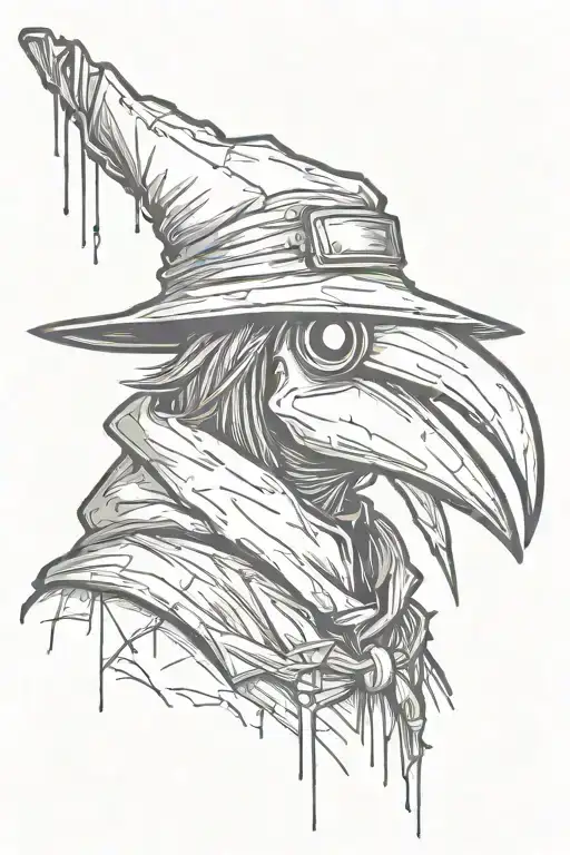 Simple Grafitti Style Plague Doctor