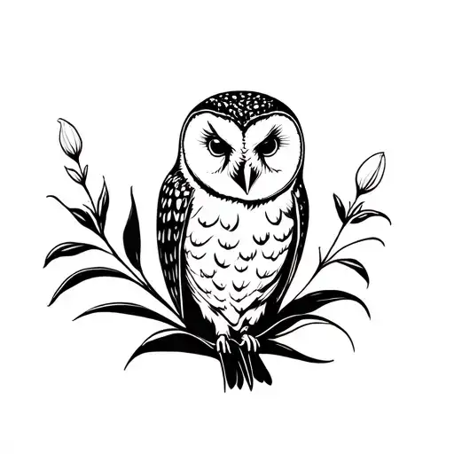 Easterlily And Barn Owl