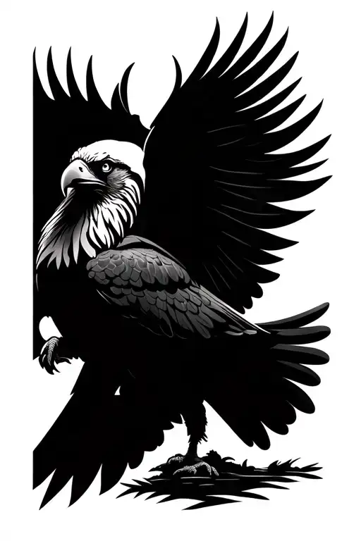 Eagle And Nature