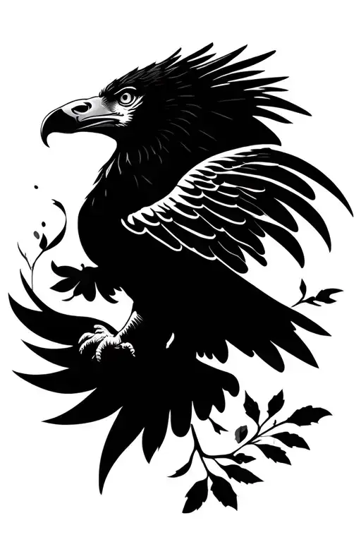 Eagle And Nature Elements Like