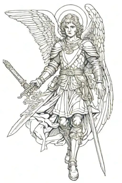 Archangel Zeidkeil With A Dagger Stabbing