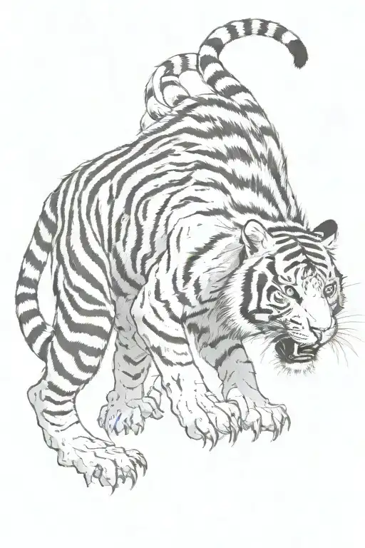 Mix Of A Tiger And Gollum