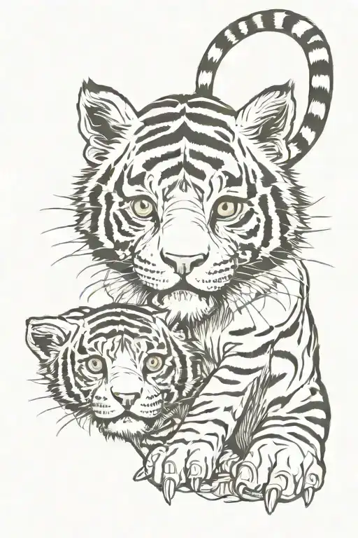 Mix Of A Tiger And Gollum