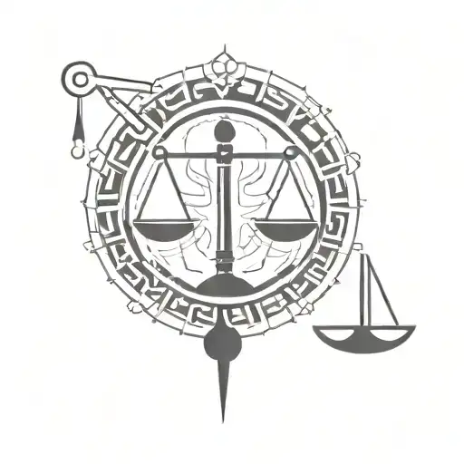 Libra Zodiac Symbol Merging With Cancer Zodiac Symbol