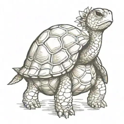 A Turtle Carrying The World On Its Shell