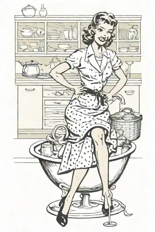 Housewife Mother Pin Up