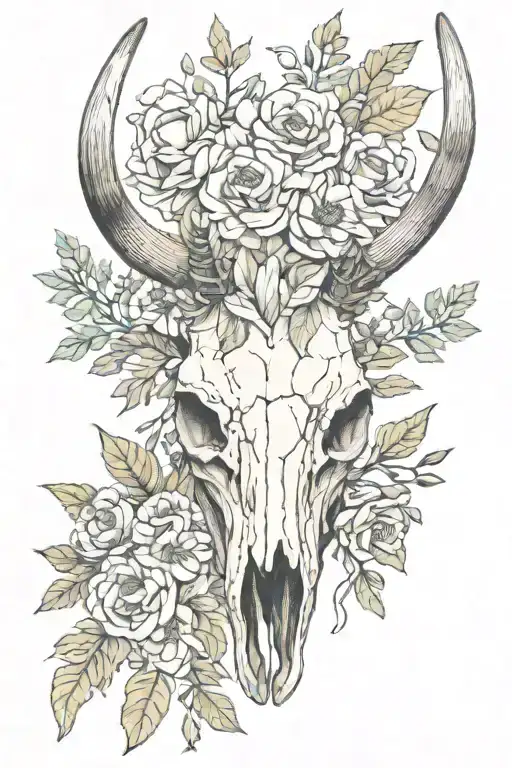 Deer Skull Flowers