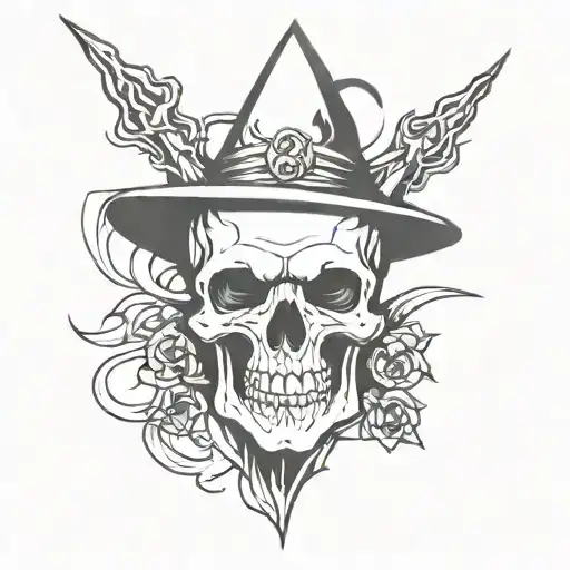 Skull And Witch