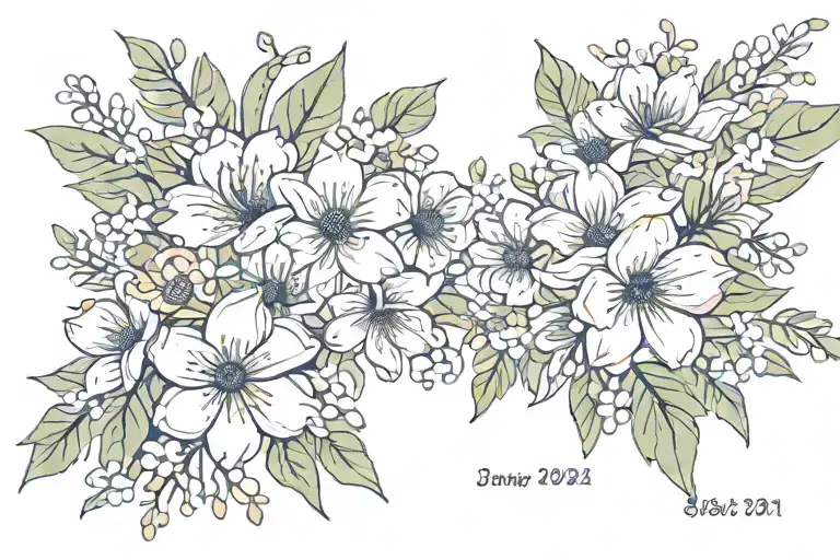 Birth Date 09-01-2021 Floral Design