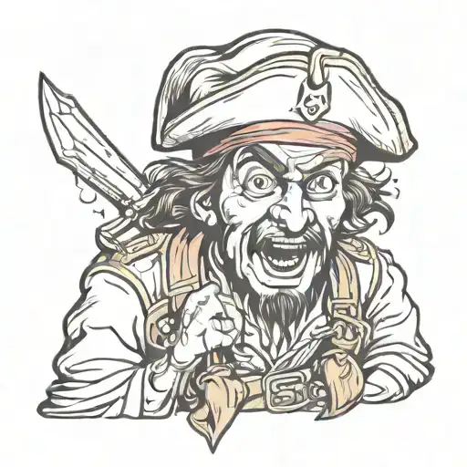 Frightened Pirate In A Beret
