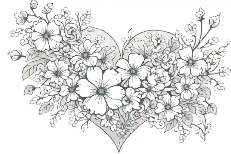 Love Me Even If It Pain You Surrounded By Flowers