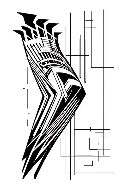 Cybersigilism Fine Line Knee