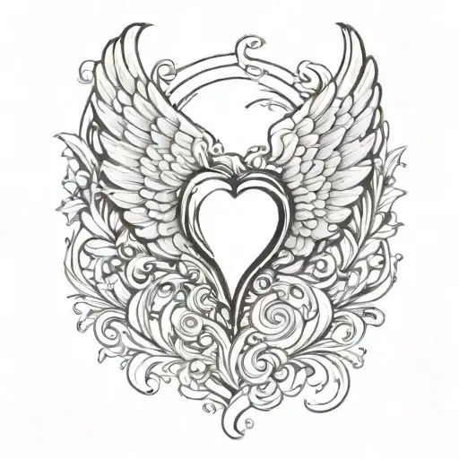Angel Wings Heart