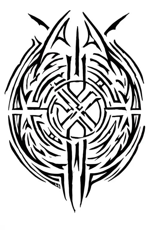 Nordic Runes Tattoo Design