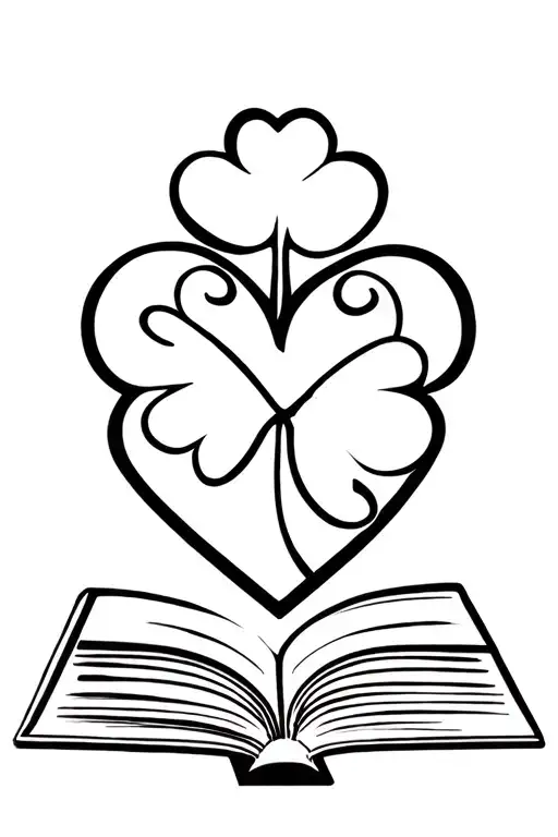 Shamrock Book Heart Family