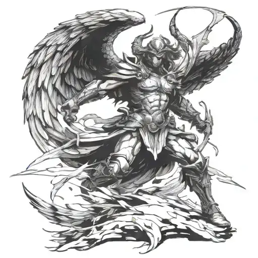 Destroyer Angel In Battle