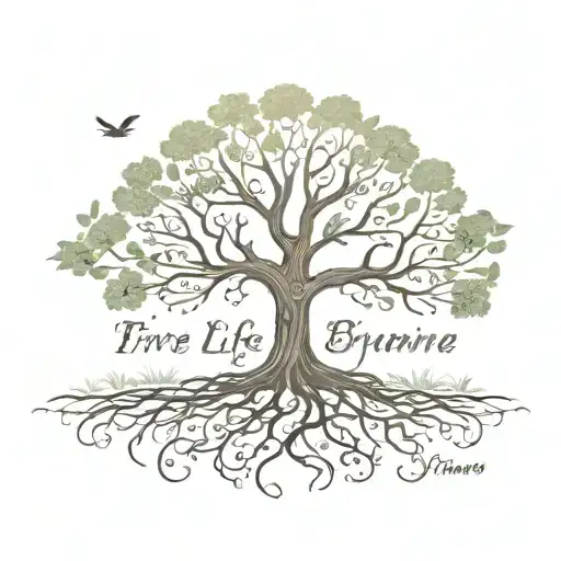 Tree Of Life With First Name Bryan In The Roots
