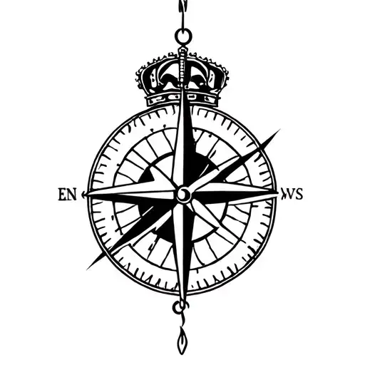 Compass And Crown Hanging