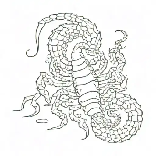 Scorpian With Heart And Water Element