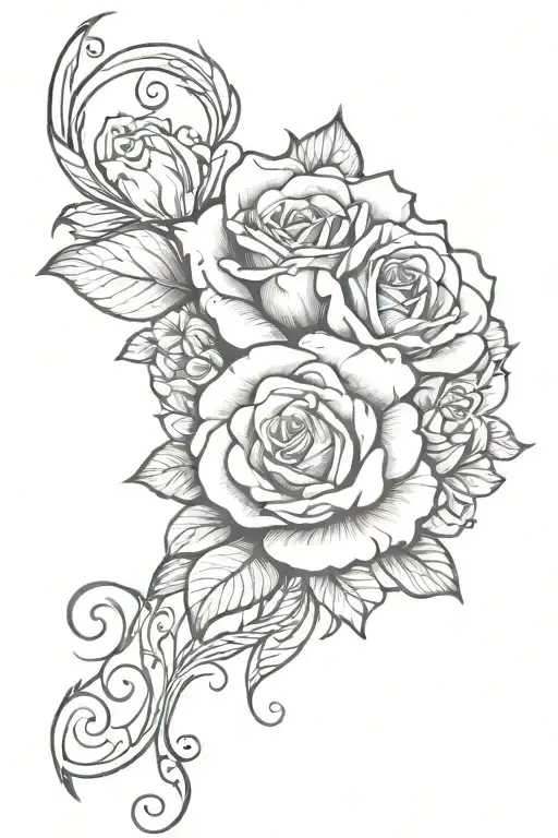 Gabriella Rose Forearm Tatoo Design