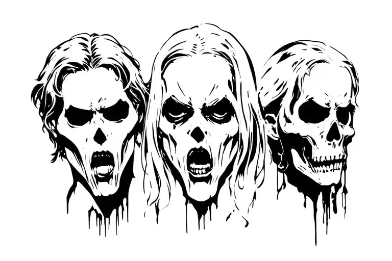 Dead And Scary People Faces
