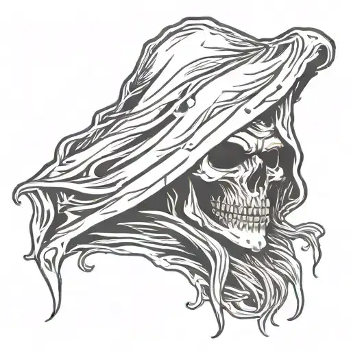 Black Grim Reaper Head