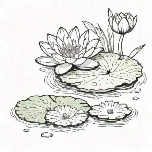 Lily Pad With Chaos Around The Outside Of It But Peace Inside