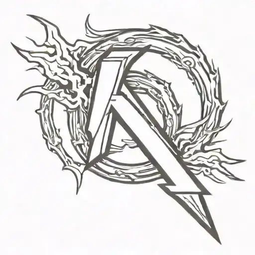 The Word Always With Thunderbolt Instead Of The Letter L