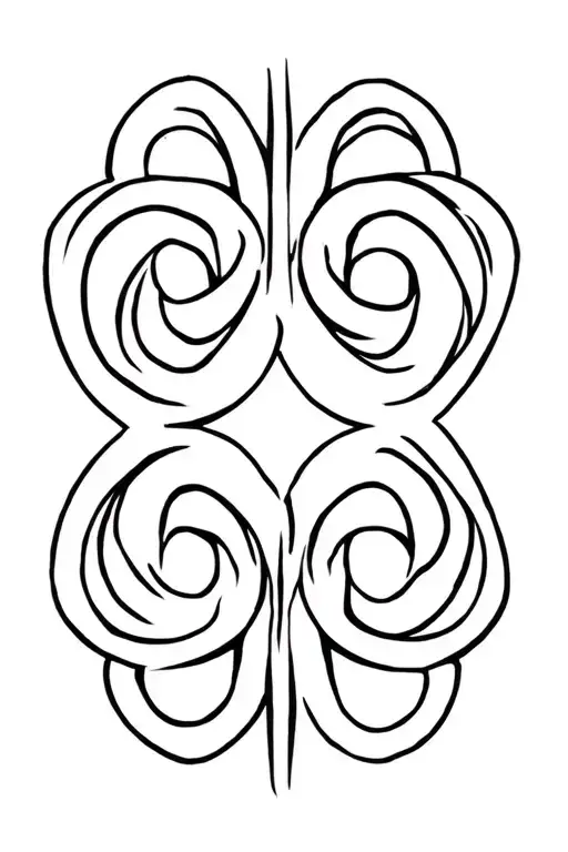 Tribal Gemini Symbol