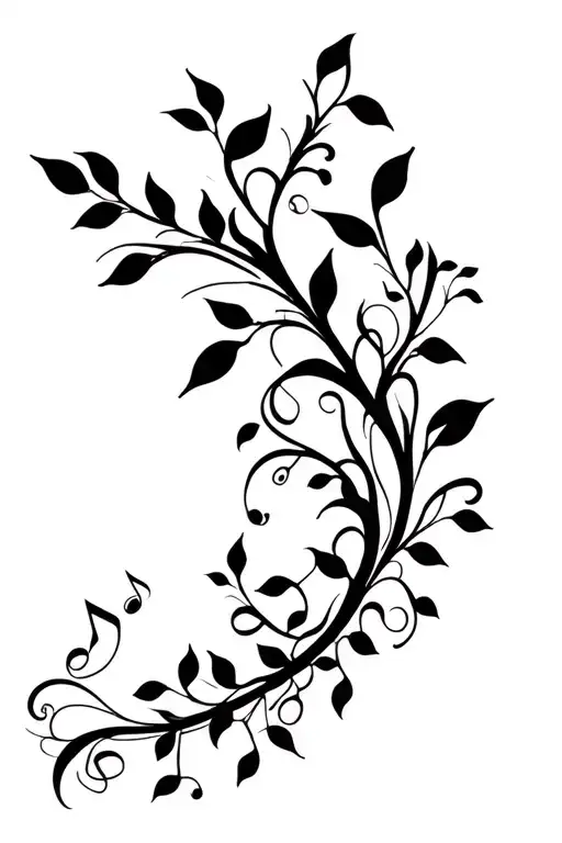 Vines And Music Notes
