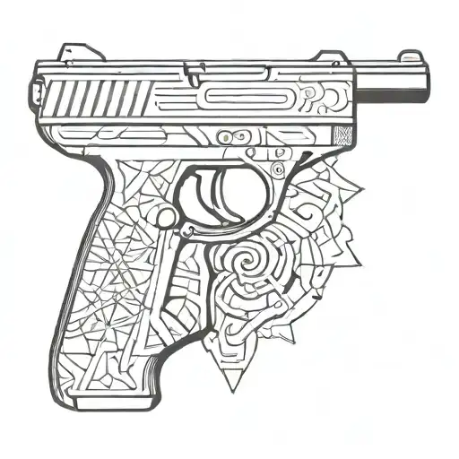 Sacred Geometry Hand Gun Morphing