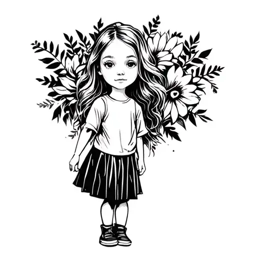 Children Girl Standing