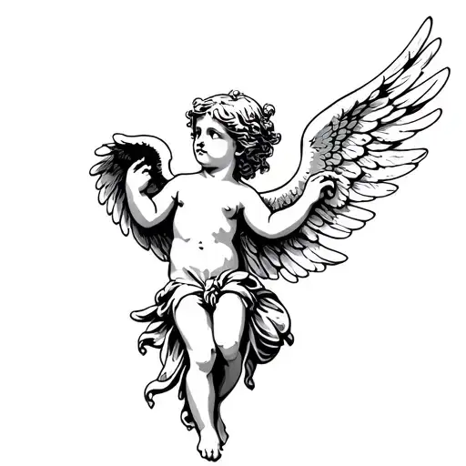 Black Cherub Angel