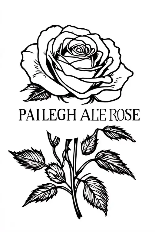 Rose With The Name Paisleigh Alice Rose