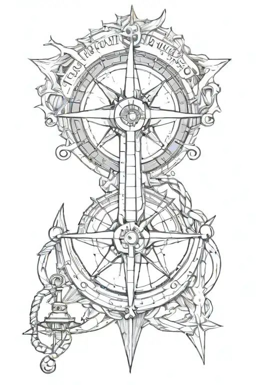 The North Star Of The Anchor Compass