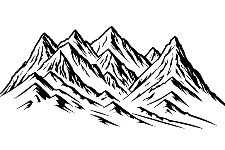 Mountain Landscape Tattoo Featuring