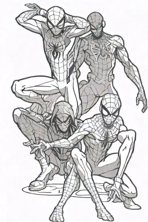 Spider Man And Miles Morales Both Wearing Black Spiderman Suits