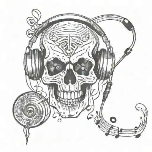 Skull With Music