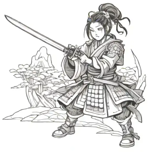 Girl Samurai Warrior