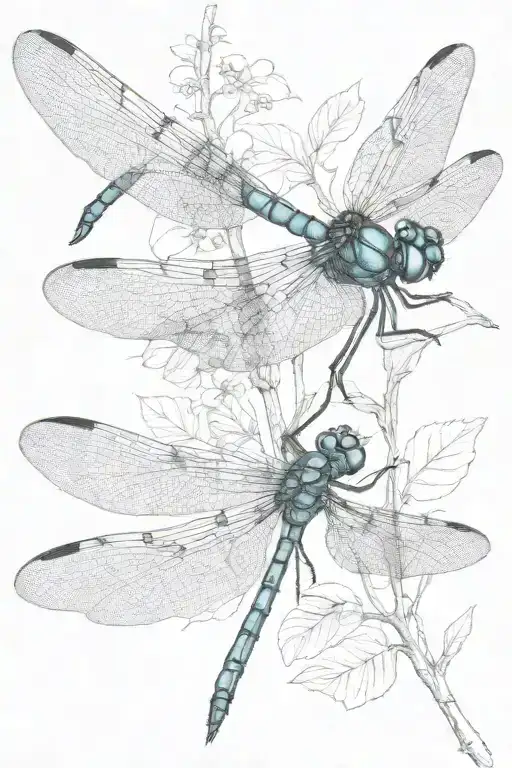 Dragonfly Flying