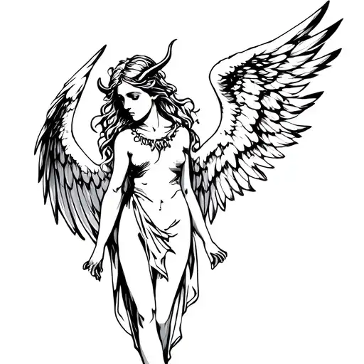 Angel With Demon Wings