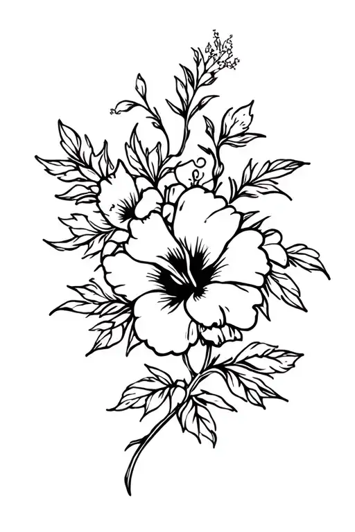 Roses Mayflowers Hibiscus